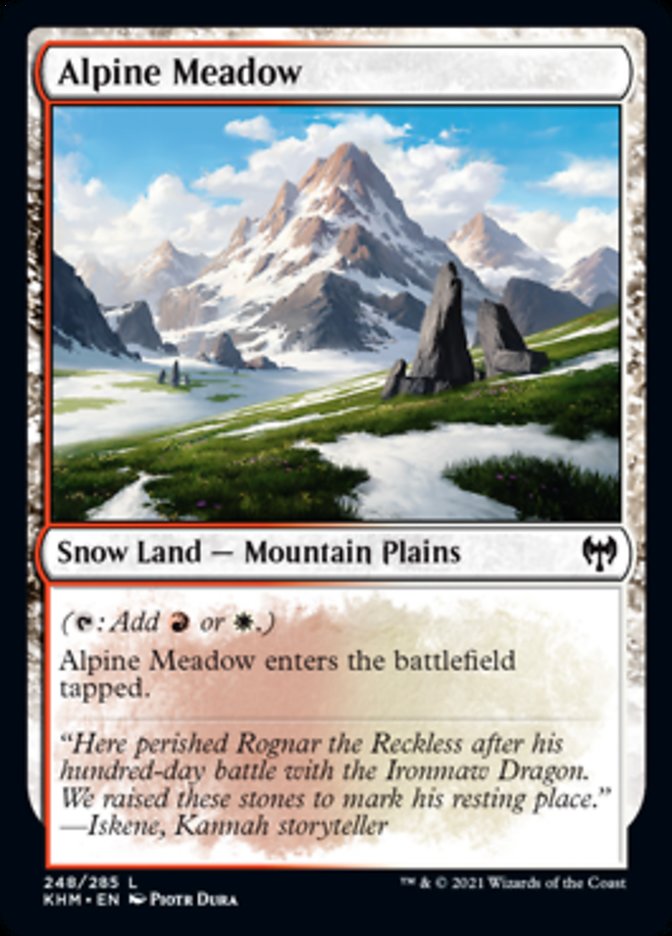 Alpine Meadow [Kaldheim] MTG Single Magic: The Gathering | Red Claw Gaming