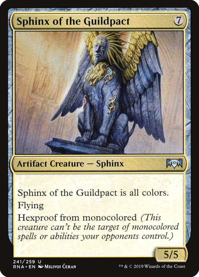 Sphinx of the Guildpact [Ravnica Allegiance] MTG Single Magic: The Gathering | Red Claw Gaming