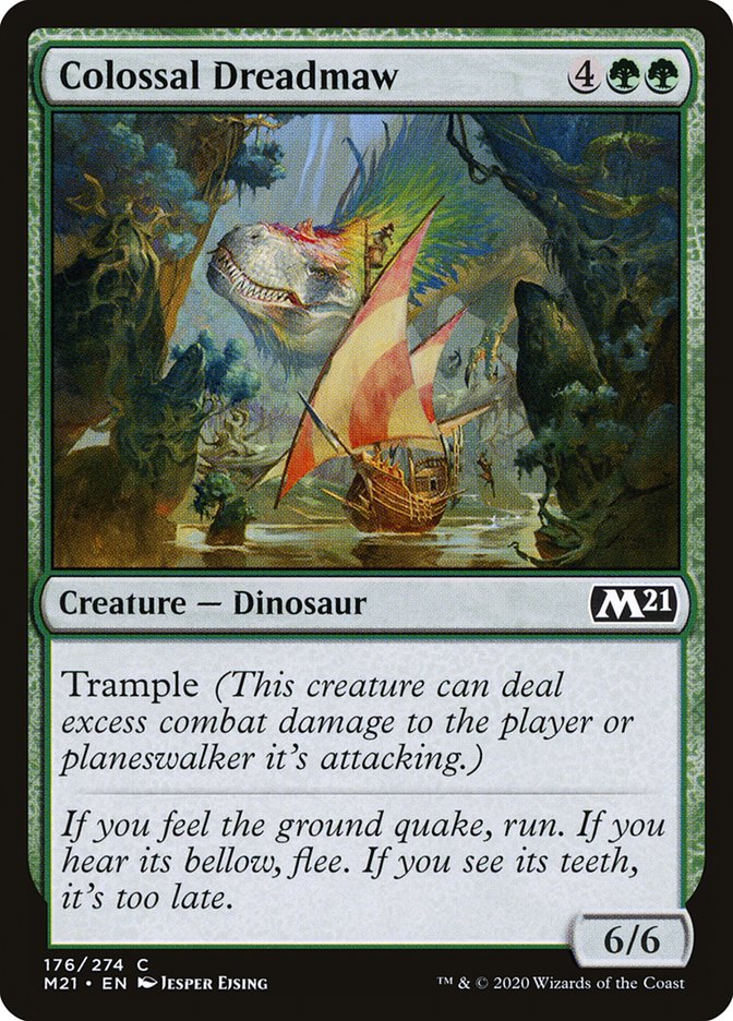 Colossal Dreadmaw [Core Set 2021] MTG Single Magic: The Gathering | Red Claw Gaming