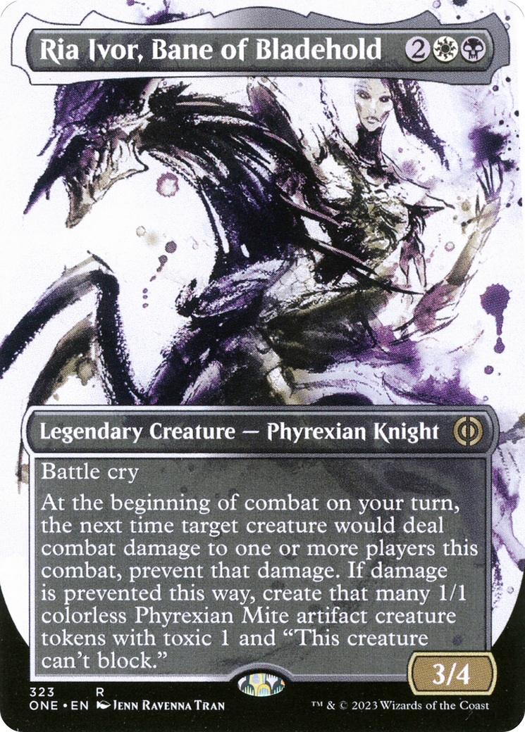 Ria Ivor, Bane of Bladehold (Borderless Ichor) [Phyrexia: All Will Be One] MTG Single Magic: The Gathering | Red Claw Gaming
