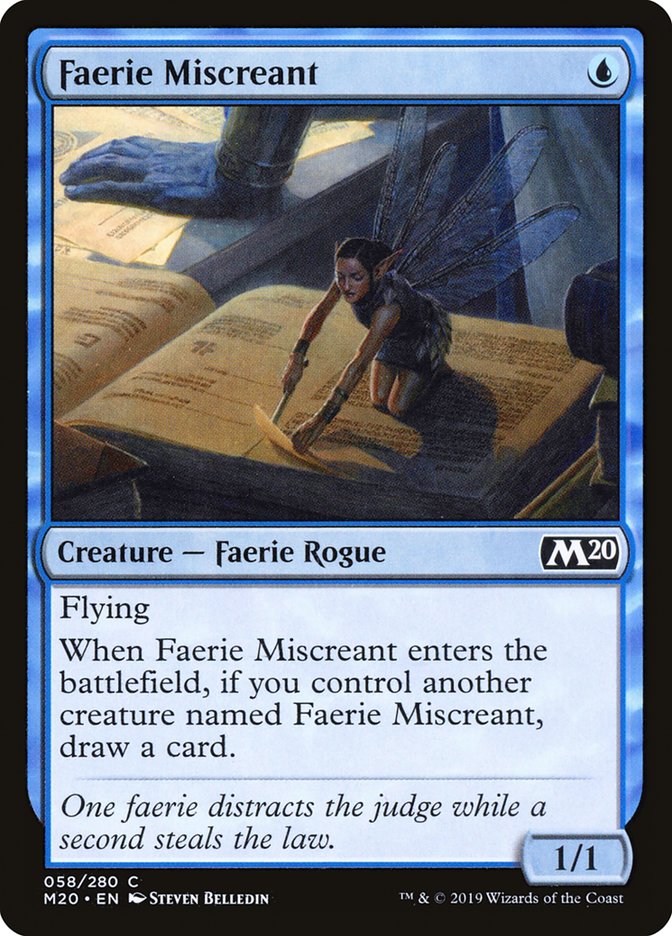 Faerie Miscreant [Core Set 2020] MTG Single Magic: The Gathering | Red Claw Gaming