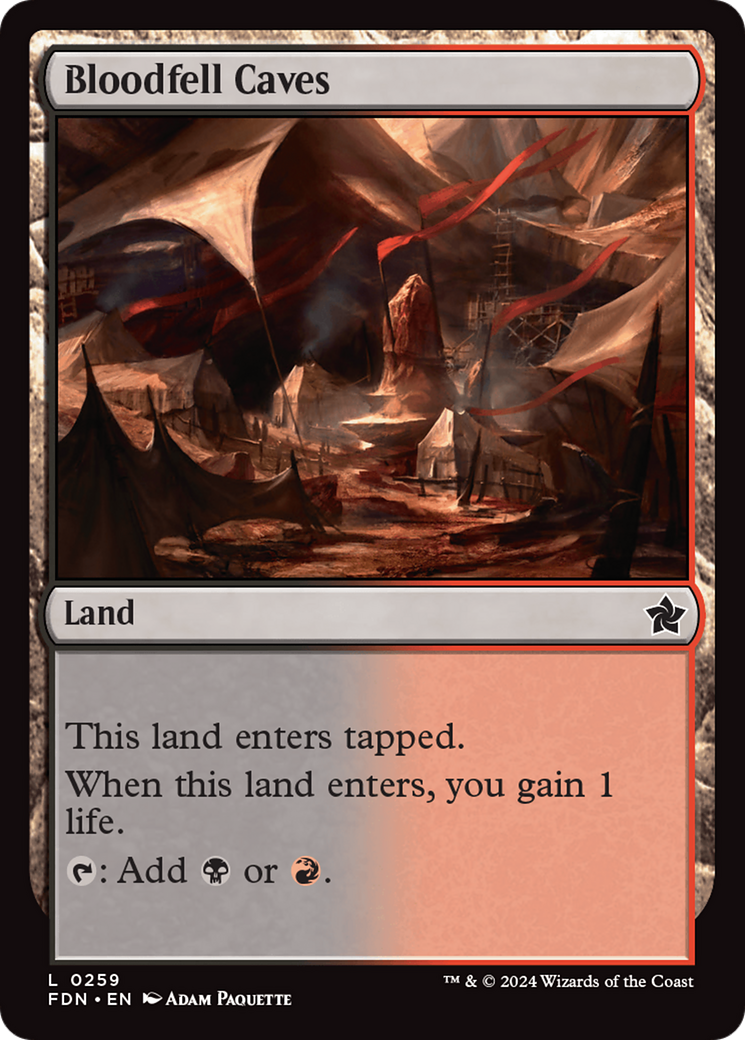 Bloodfell Caves [Foundations] MTG Single Magic: The Gathering | Red Claw Gaming