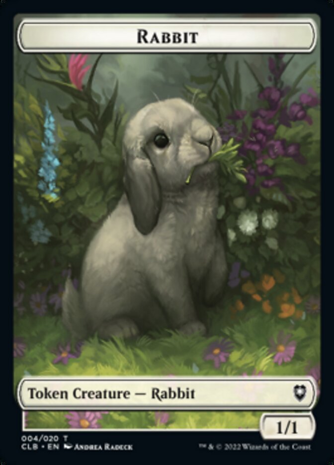 Rabbit Token [Commander Legends: Battle for Baldur's Gate Tokens] | Red Claw Gaming