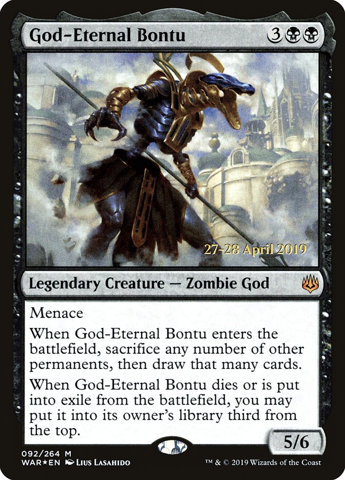 God-Eternal Bontu [War of the Spark Prerelease Promos] MTG Single Magic: The Gathering | Red Claw Gaming
