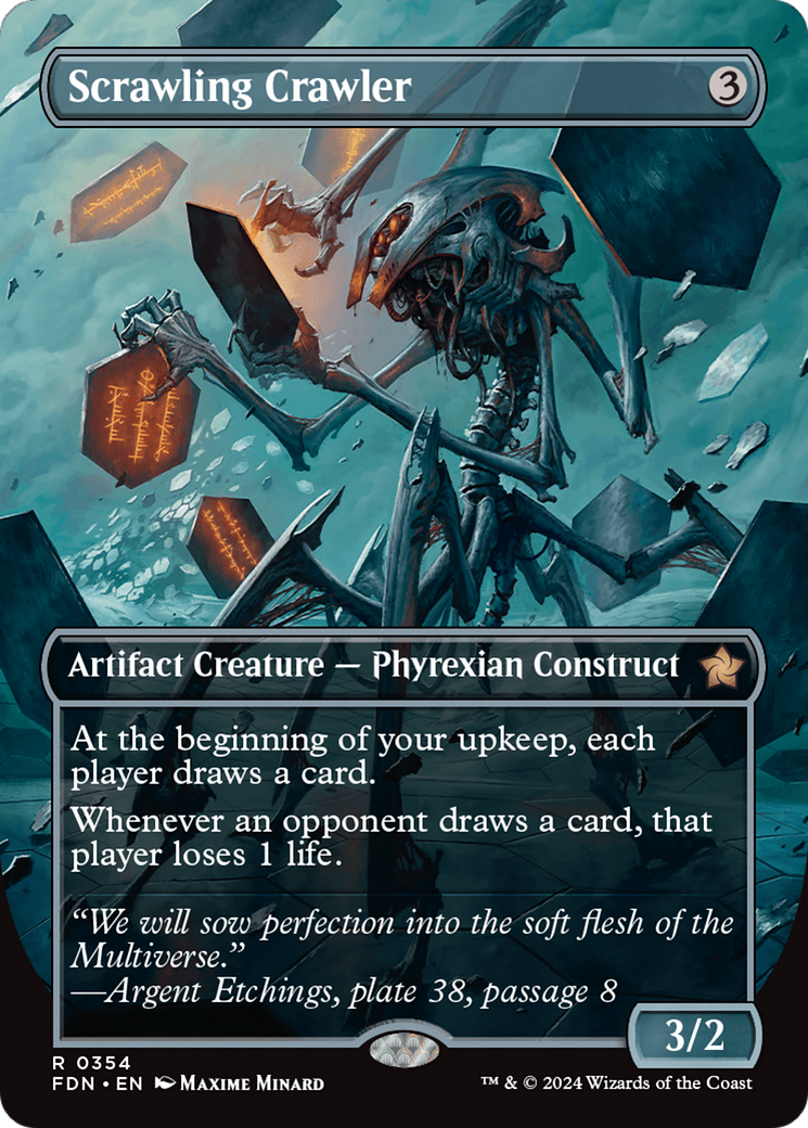 Scrawling Crawler (Borderless) [Foundations] MTG Single Magic: The Gathering | Red Claw Gaming