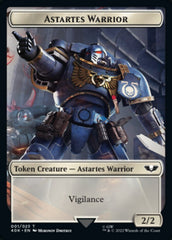 Astartes Warrior // Cherubael Double-Sided Token (Surge Foil) [Warhammer 40,000 Tokens] MTG Single Magic: The Gathering | Red Claw Gaming