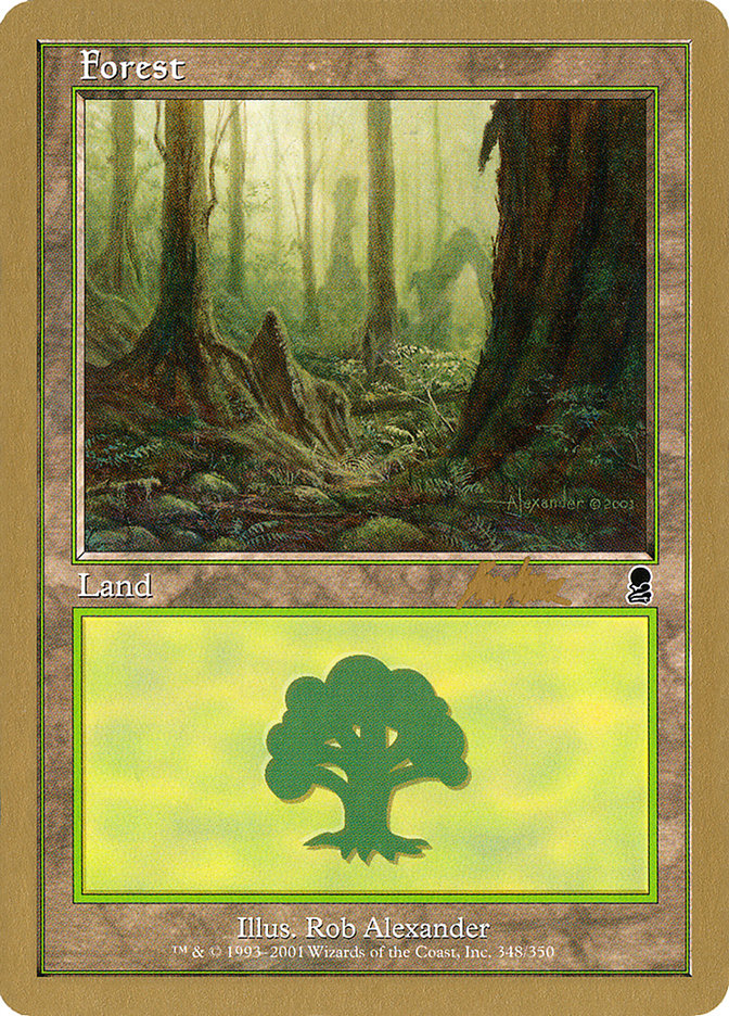 Forest (bk348) (Brian Kibler) [World Championship Decks 2002] MTG Single Magic: The Gathering | Red Claw Gaming
