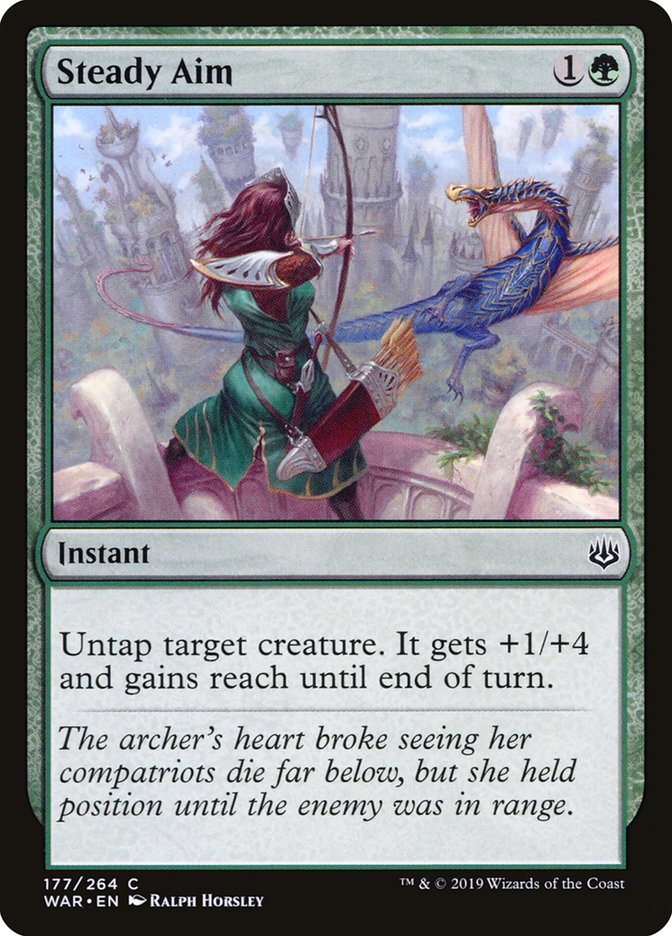 Steady Aim [War of the Spark] MTG Single Magic: The Gathering | Red Claw Gaming