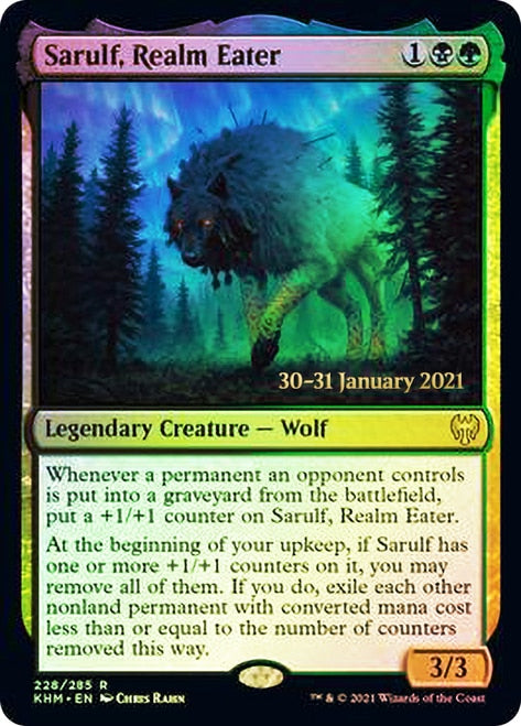 Sarulf, Realm Eater [Kaldheim Prerelease Promos] MTG Single Magic: The Gathering | Red Claw Gaming