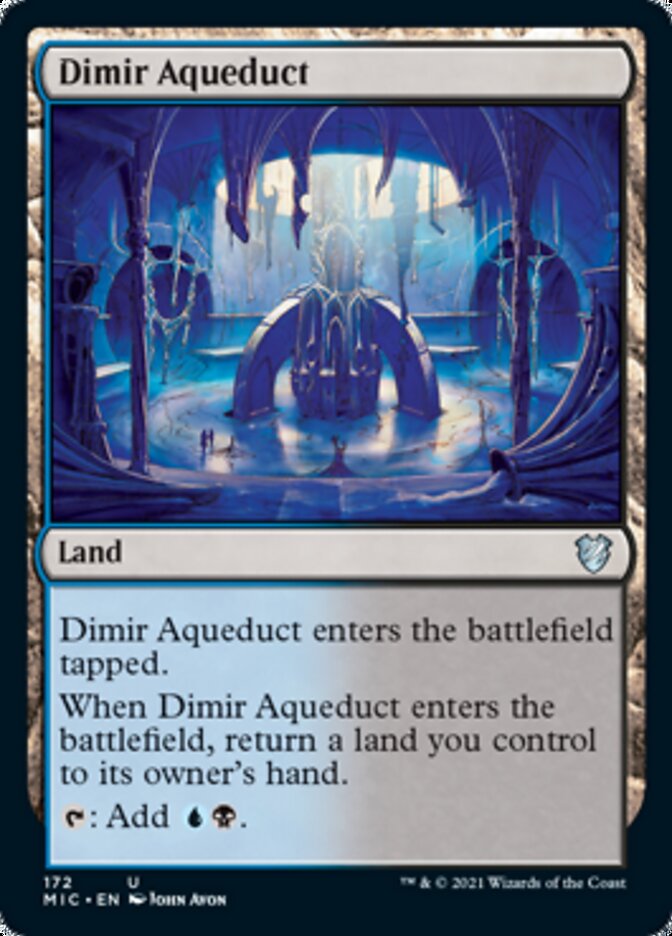Dimir Aqueduct [Innistrad: Midnight Hunt Commander] MTG Single Magic: The Gathering | Red Claw Gaming