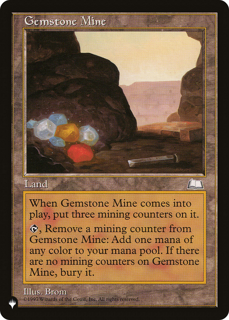 Gemstone Mine (WTH) [The List] MTG Single Magic: The Gathering | Red Claw Gaming