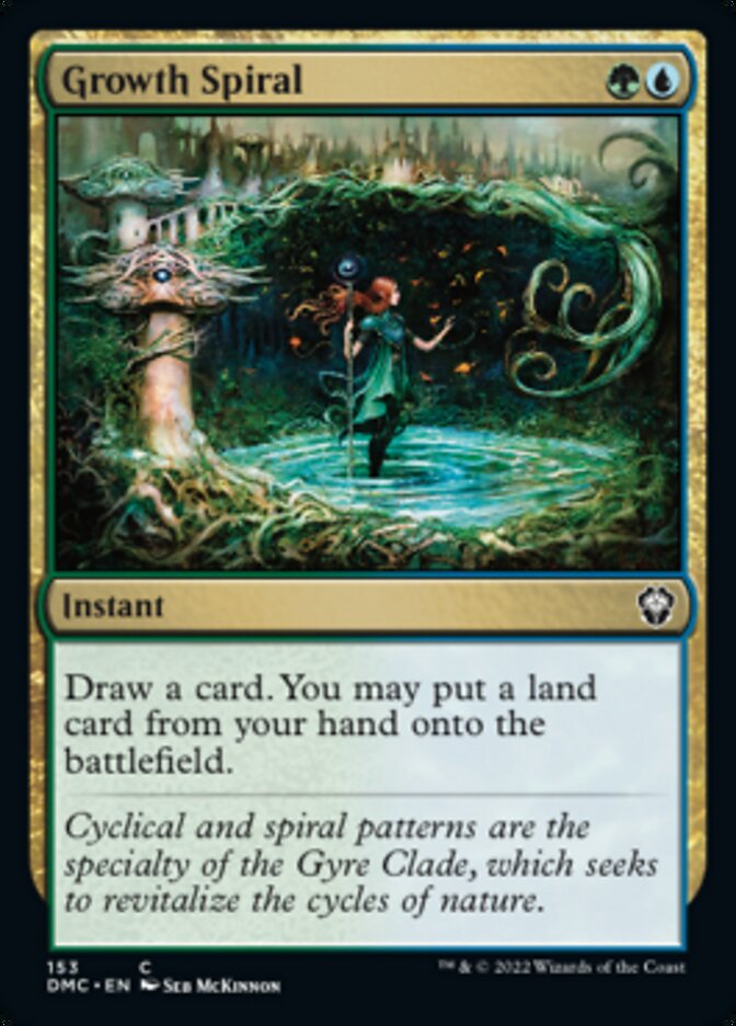 Growth Spiral [Dominaria United Commander] MTG Single Magic: The Gathering | Red Claw Gaming