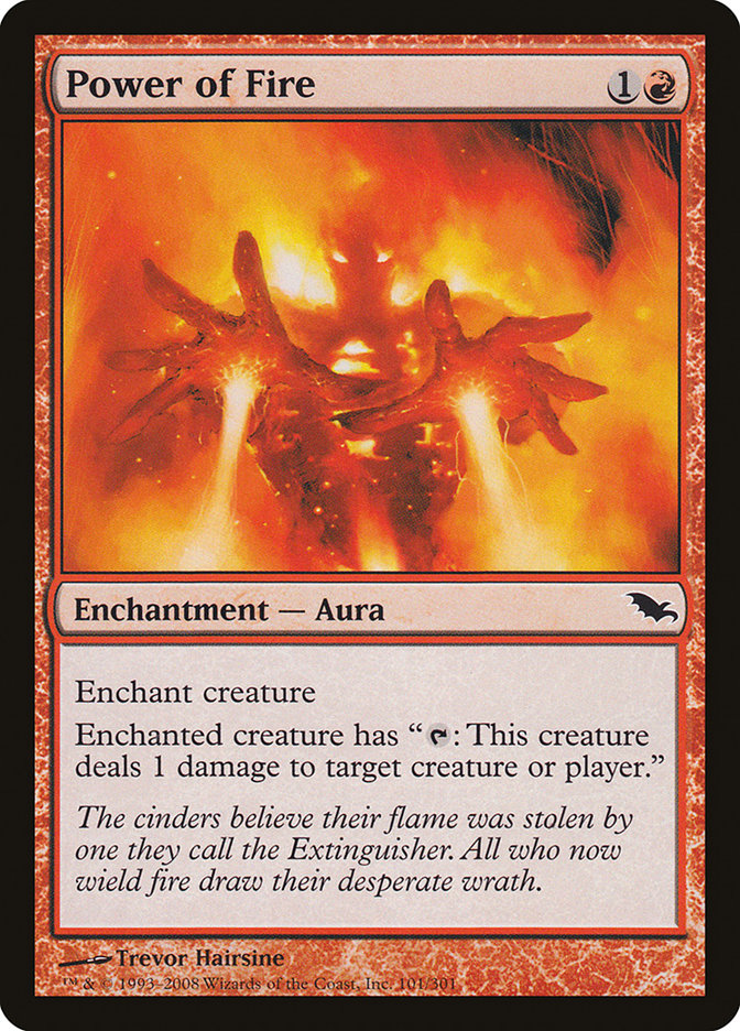 Power of Fire [Shadowmoor] MTG Single Magic: The Gathering | Red Claw Gaming