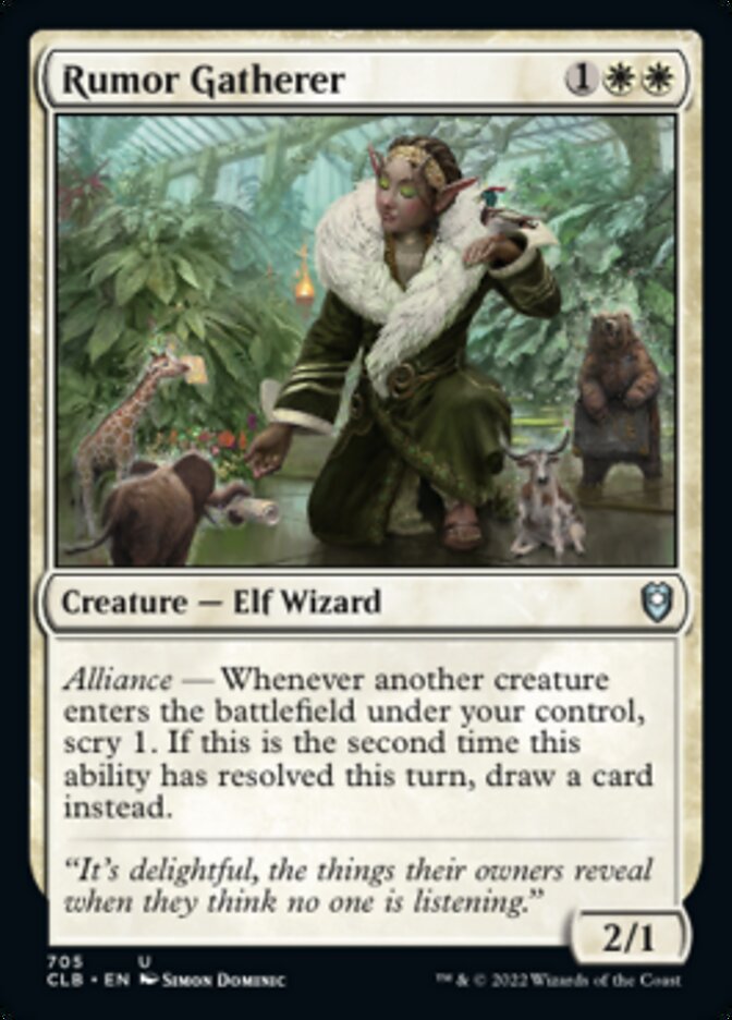 Rumor Gatherer [Commander Legends: Battle for Baldur's Gate] MTG Single Magic: The Gathering | Red Claw Gaming