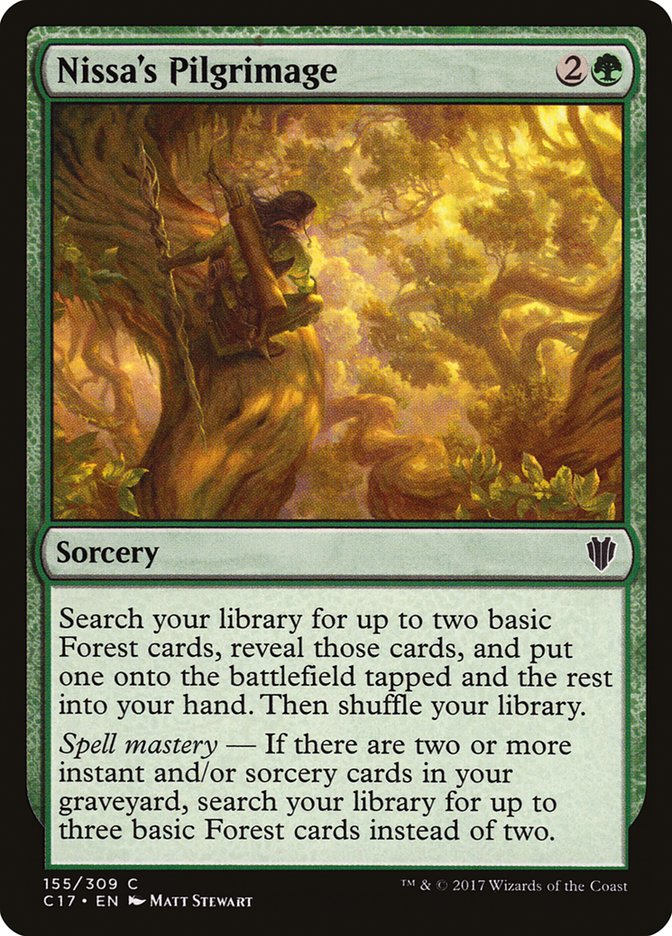 Nissa's Pilgrimage [Commander 2017] MTG Single Magic: The Gathering | Red Claw Gaming
