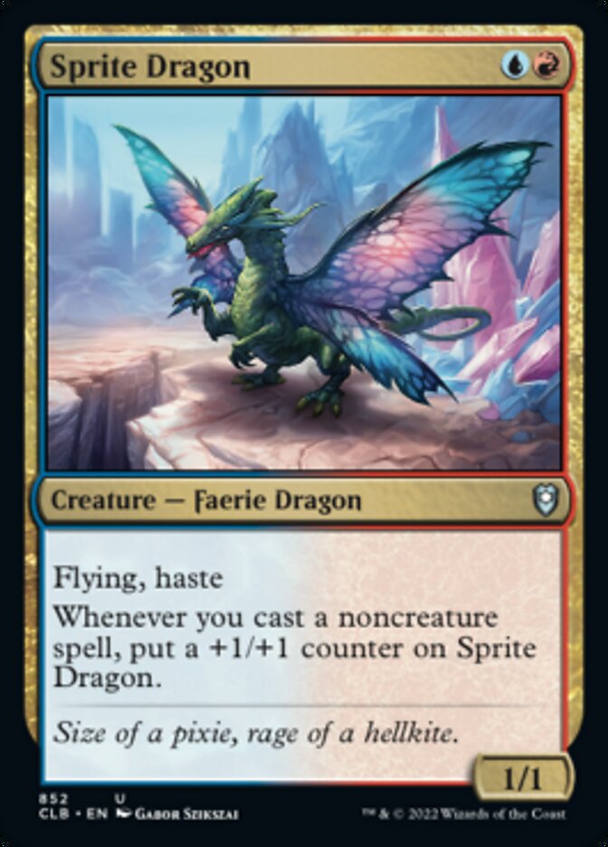 Sprite Dragon [Commander Legends: Battle for Baldur's Gate] MTG Single Magic: The Gathering | Red Claw Gaming