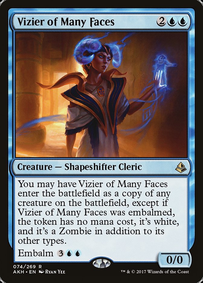 Vizier of Many Faces [Amonkhet] MTG Single Magic: The Gathering | Red Claw Gaming