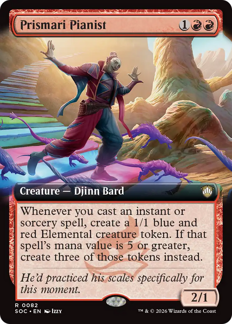 Prismari Pianist (Extended Art) [Secrets of Strixhaven Commander] MTG Single Magic: The Gathering | Red Claw Gaming