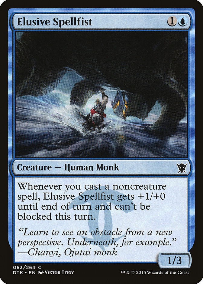 Elusive Spellfist [Dragons of Tarkir] MTG Single Magic: The Gathering | Red Claw Gaming