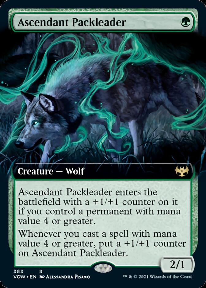 Ascendant Packleader (Extended Art) [Innistrad: Crimson Vow] MTG Single Magic: The Gathering | Red Claw Gaming