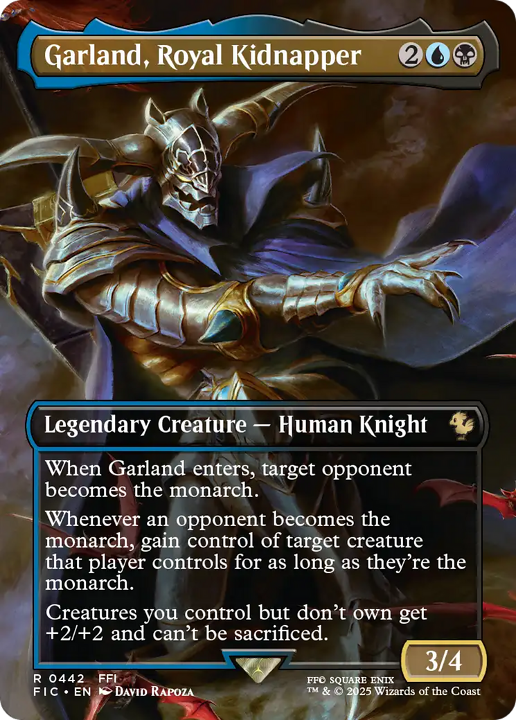 Garland, Royal Kidnapper (Borderless) [FINAL FANTASY Commander] MTG Single Magic: The Gathering | Red Claw Gaming
