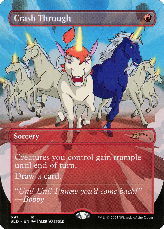 Crash Through (Borderless) [Secret Lair Drop Promos] MTG Single Magic: The Gathering | Red Claw Gaming