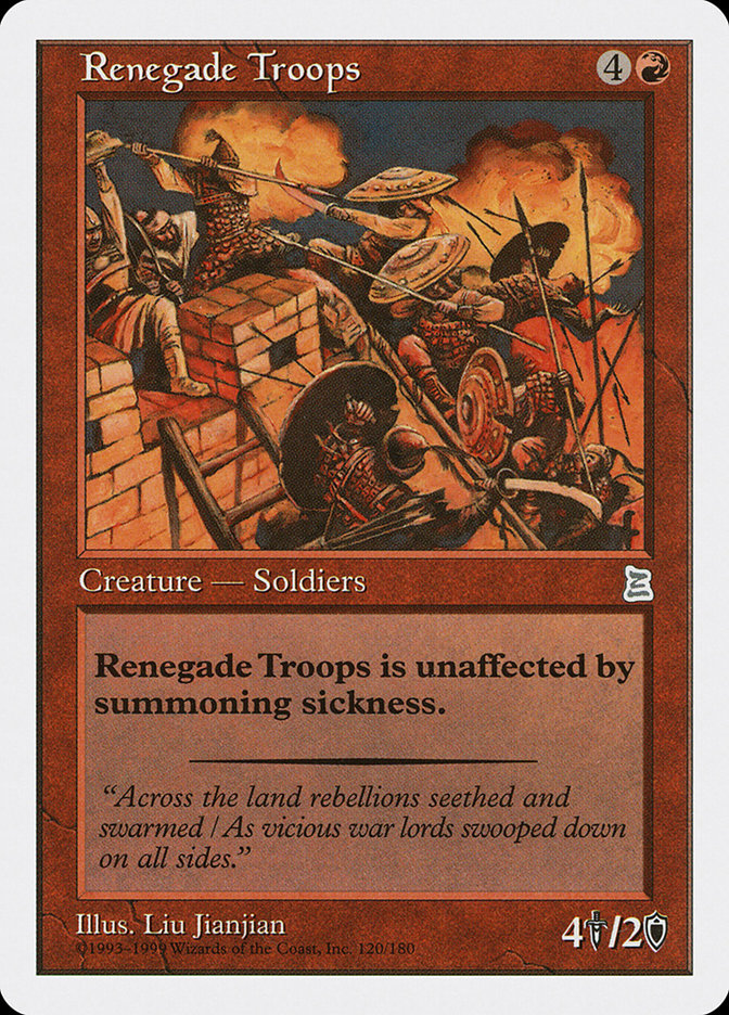 Renegade Troops [Portal Three Kingdoms] MTG Single Magic: The Gathering | Red Claw Gaming