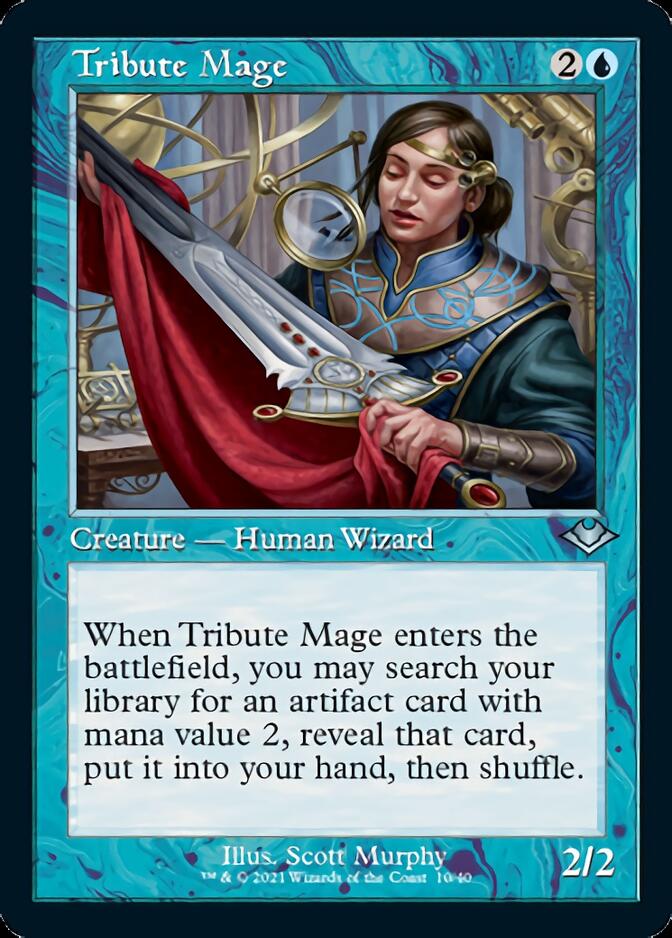 Tribute Mage (Retro Foil Etched) [Modern Horizons] MTG Single Magic: The Gathering    | Red Claw Gaming