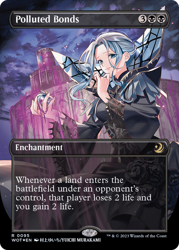 Polluted Bonds (Anime Borderless) (Confetti Foil) [Wilds of Eldraine: Enchanting Tales] MTG Single Magic: The Gathering | Red Claw Gaming