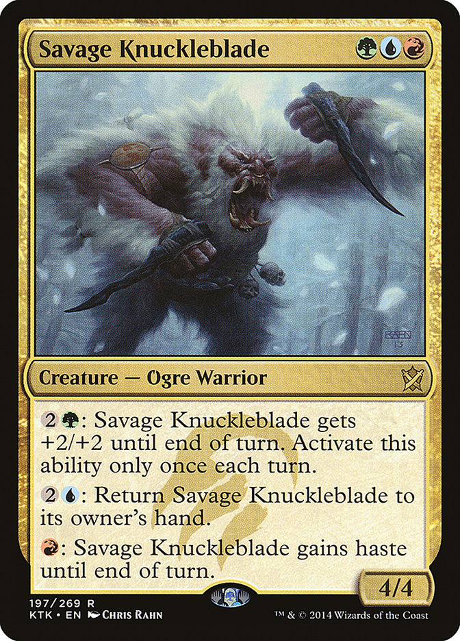Savage Knuckleblade [Khans of Tarkir] MTG Single Magic: The Gathering | Red Claw Gaming