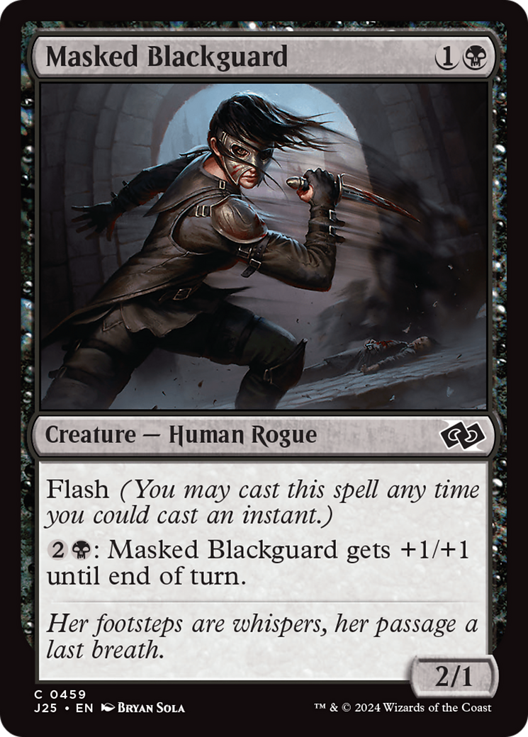 Masked Blackguard [Foundations Jumpstart] MTG Single Magic: The Gathering | Red Claw Gaming