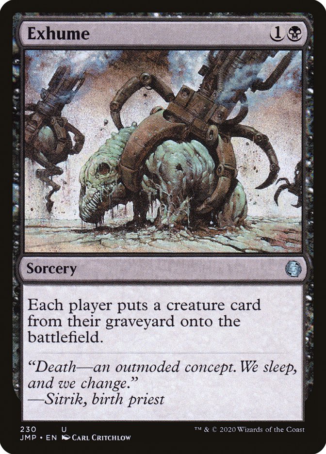 Exhume [Jumpstart] MTG Single Magic: The Gathering | Red Claw Gaming