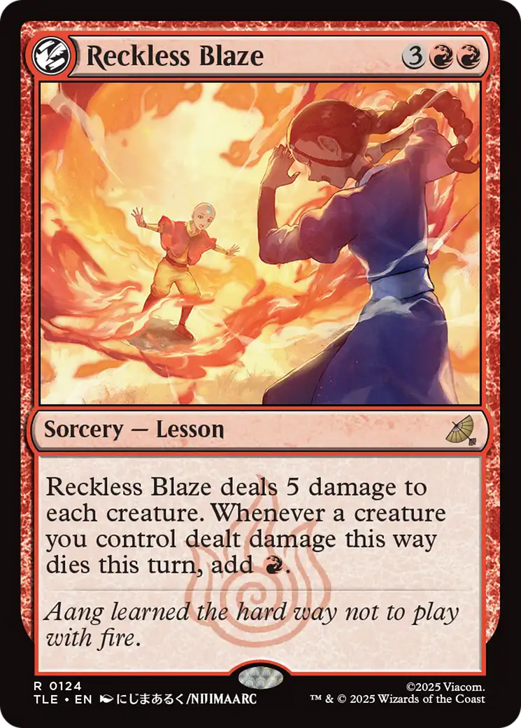 Reckless Blaze [Avatar: The Last Airbender: Eternal-Legal] MTG Single Magic: The Gathering | Red Claw Gaming