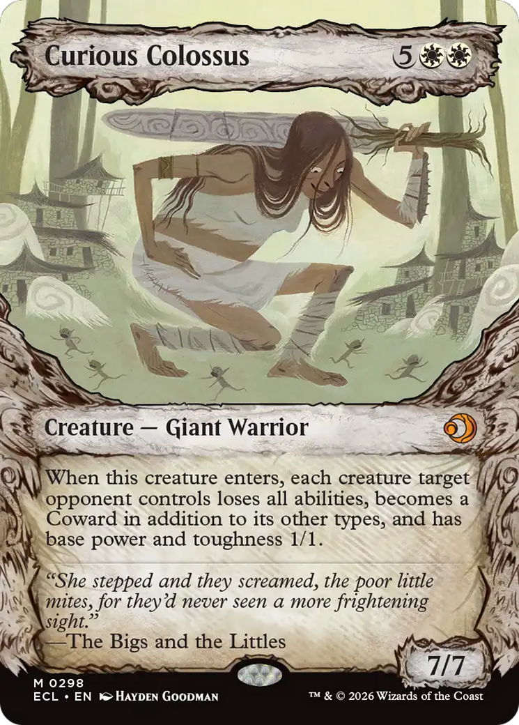 Curious Colossus (Showcase) [Lorwyn Eclipsed] MTG Single Magic: The Gathering | Red Claw Gaming