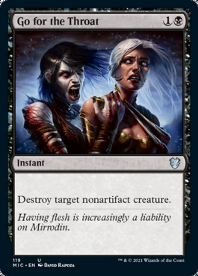 Go for the Throat [Innistrad: Midnight Hunt Commander] MTG Single Magic: The Gathering | Red Claw Gaming