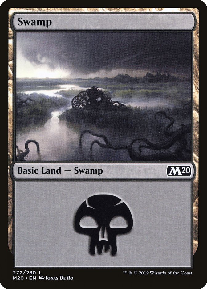 Swamp (272) [Core Set 2020] MTG Single Magic: The Gathering | Red Claw Gaming