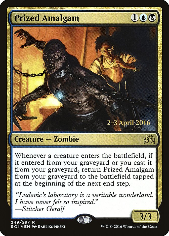 Prized Amalgam [Shadows over Innistrad Prerelease Promos] MTG Single Magic: The Gathering | Red Claw Gaming