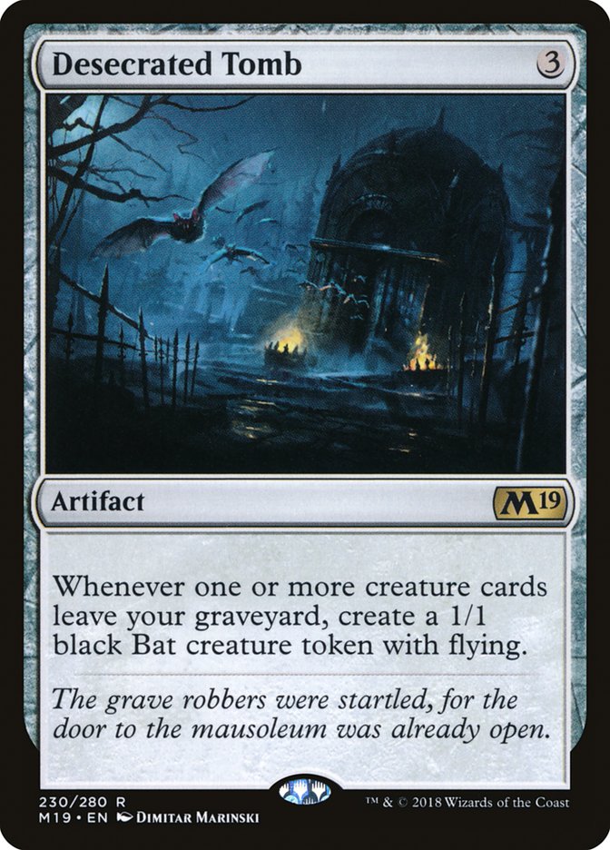 Desecrated Tomb [Core Set 2019] MTG Single Magic: The Gathering | Red Claw Gaming