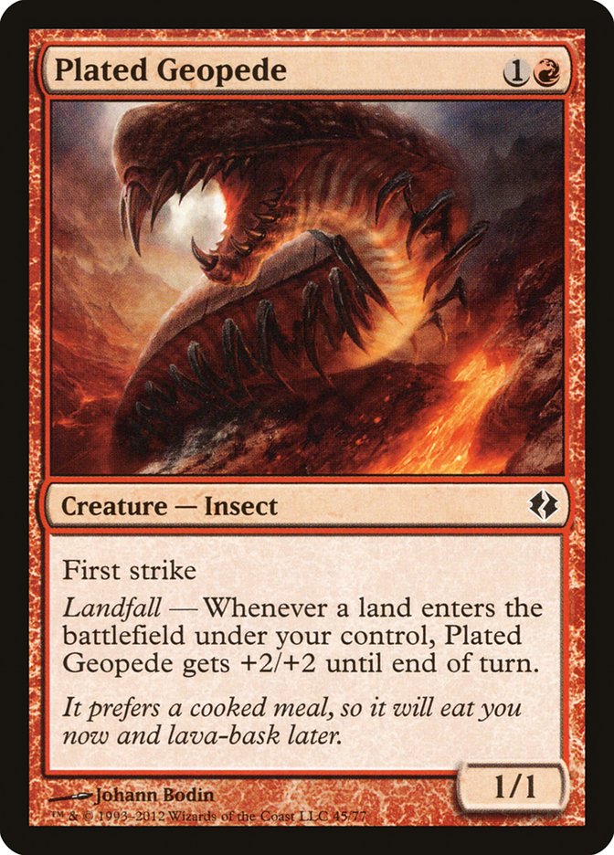 Plated Geopede [Duel Decks: Venser vs. Koth] MTG Single Magic: The Gathering | Red Claw Gaming