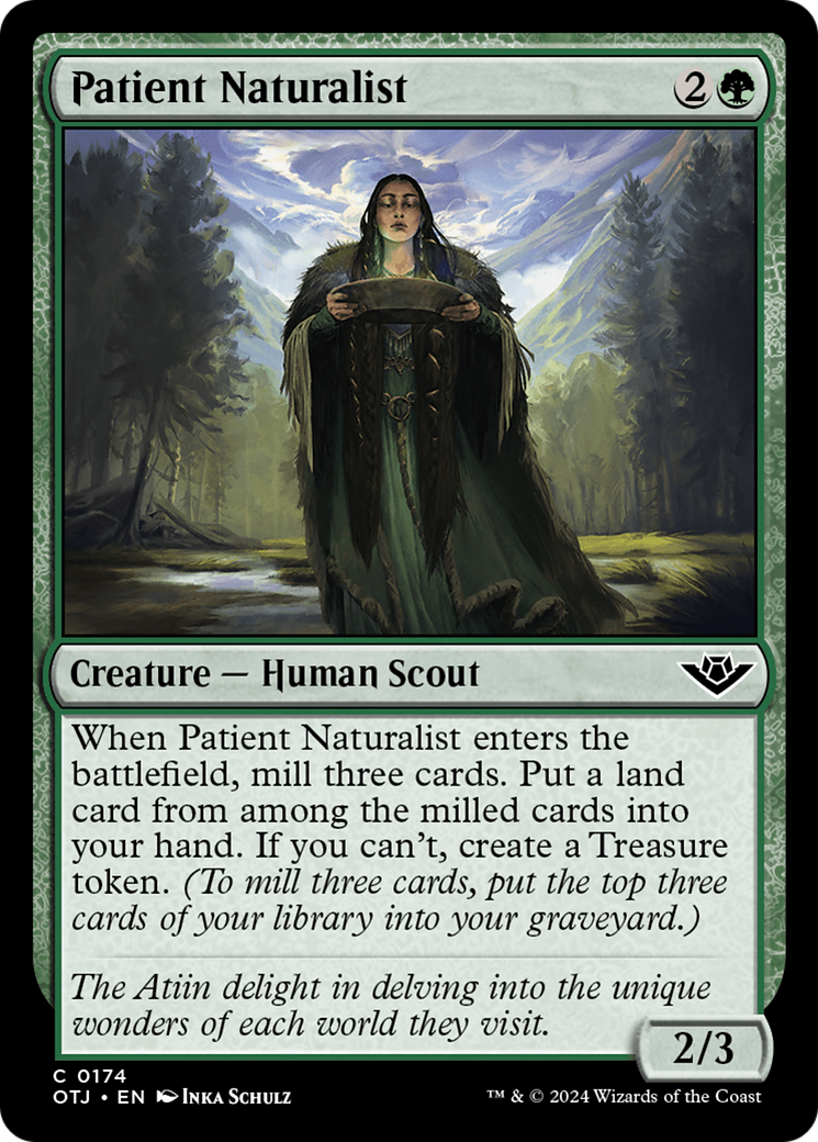 Patient Naturalist [Outlaws of Thunder Junction] MTG Single Magic: The Gathering | Red Claw Gaming