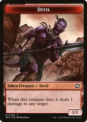 Devil // Zariel, Archduke of Avernus Emblem Double-Sided Token [Dungeons & Dragons: Adventures in the Forgotten Realms Tokens] MTG Single Magic: The Gathering | Red Claw Gaming