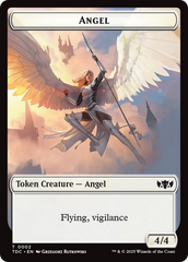 Angel // Spirit Double-Sided Token [Tarkir: Dragonstorm Commander Tokens] MTG Single Magic: The Gathering | Red Claw Gaming