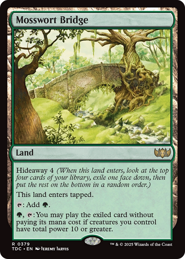Mosswort Bridge [Tarkir: Dragonstorm Commander] MTG Single Magic: The Gathering | Red Claw Gaming