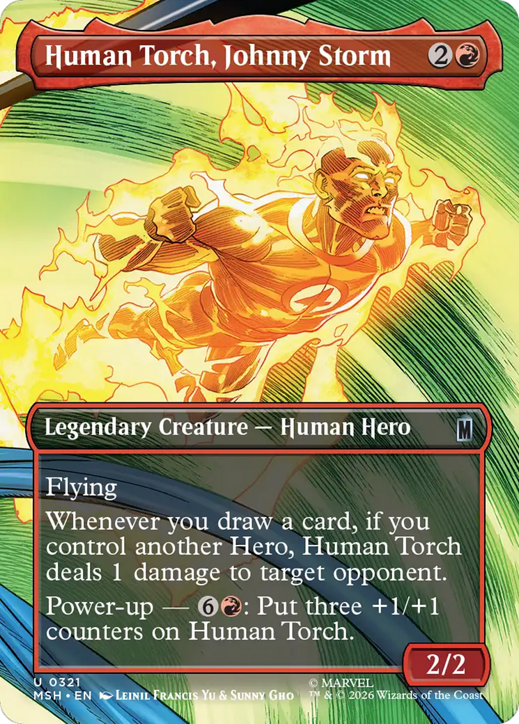 Human Torch, Johnny Storm (Borderless) [Marvel Super Heroes] | Red Claw Gaming