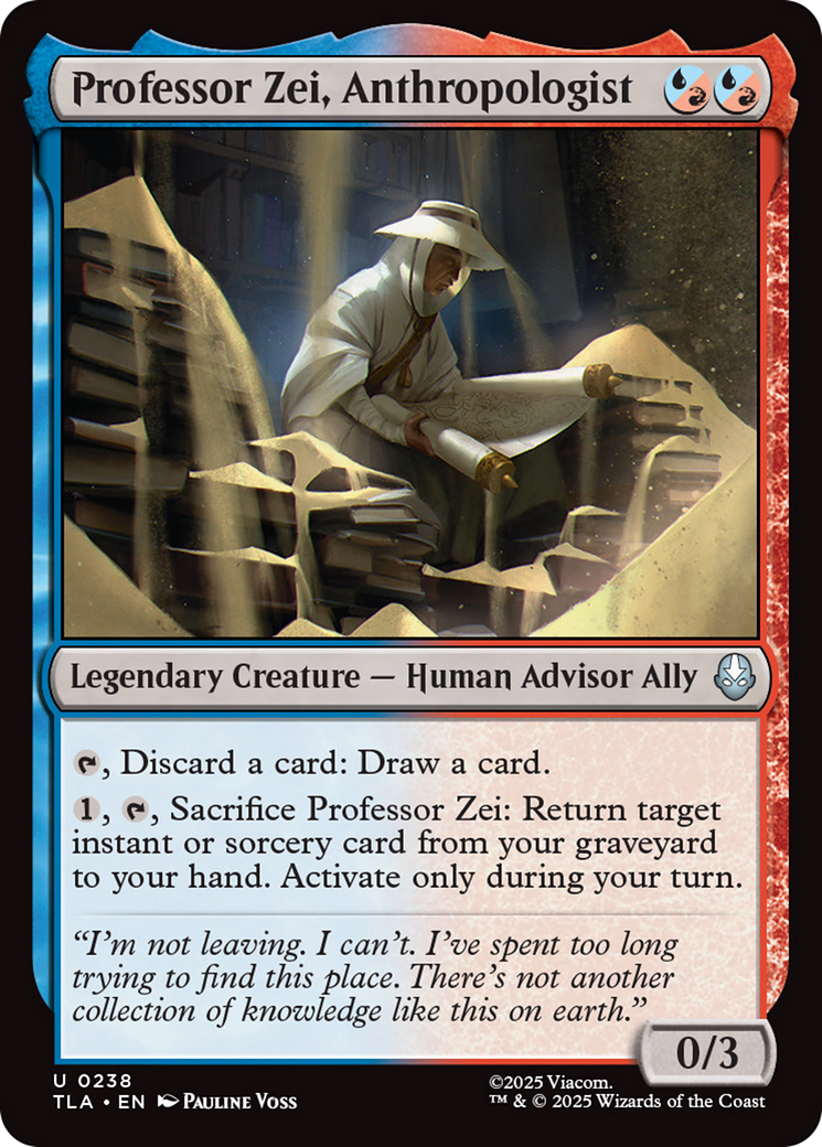 Professor Zei, Anthropologist [Avatar: The Last Airbender] MTG Single Magic: The Gathering | Red Claw Gaming