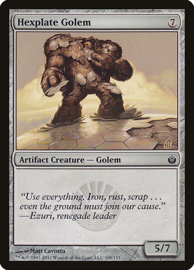 Hexplate Golem [Mirrodin Besieged] MTG Single Magic: The Gathering | Red Claw Gaming