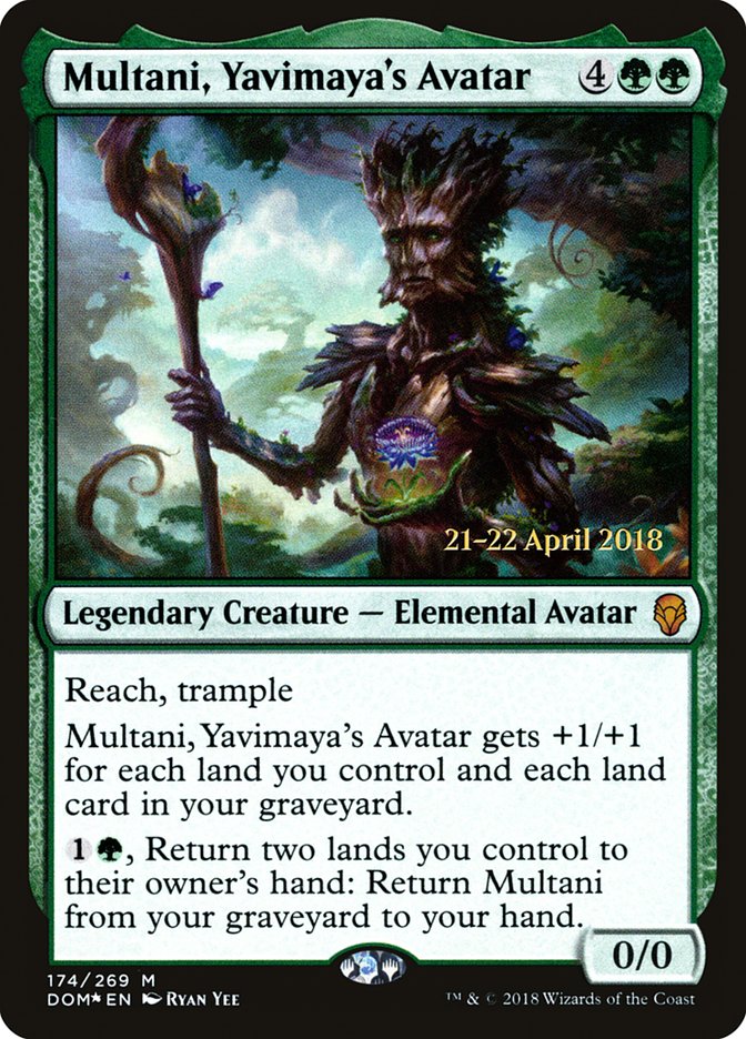 Multani, Yavimaya's Avatar [Dominaria Prerelease Promos] MTG Single Magic: The Gathering | Red Claw Gaming