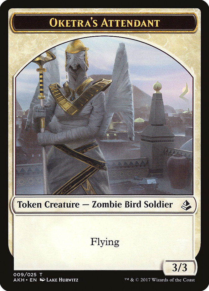 Oketra's Attendant // Beast Double-Sided Token [Amonkhet Tokens] MTG Single Magic: The Gathering | Red Claw Gaming