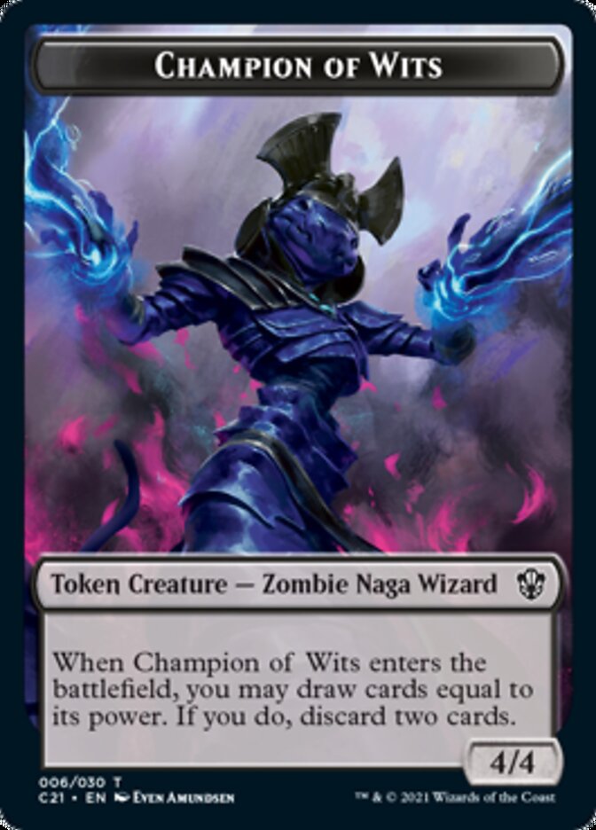 Eldrazi // Champion of Wits Double-Sided Token [Commander 2021 Tokens] MTG Single Magic: The Gathering | Red Claw Gaming