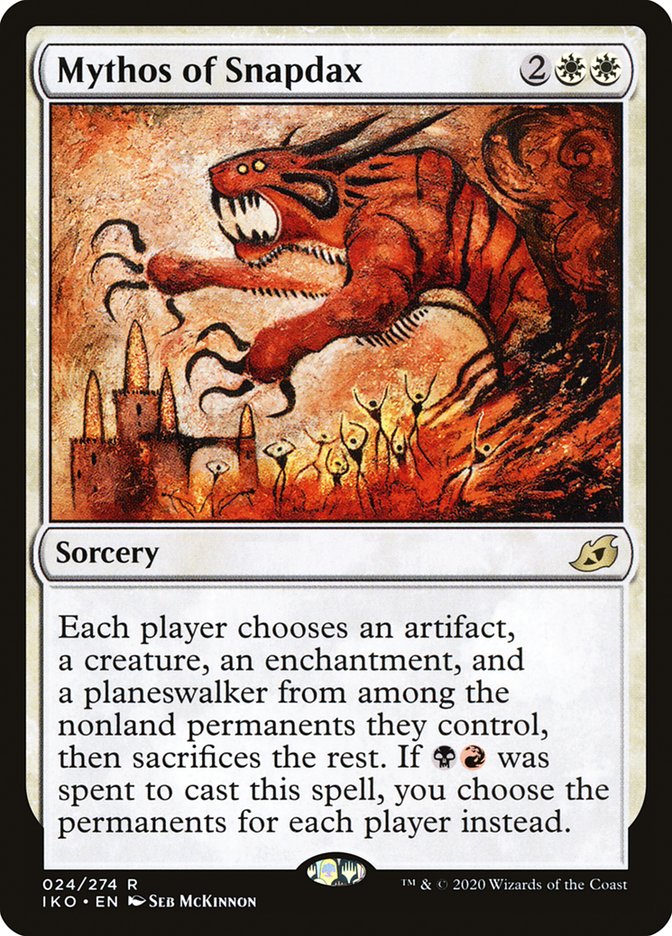 Mythos of Snapdax [Ikoria: Lair of Behemoths] MTG Single Magic: The Gathering | Red Claw Gaming